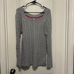 JC Penney’s Gray Cable Knit Sweater